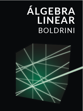 Capa do livro de álgebra linear por Boldrini